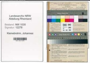 Entnazifizierung Johannes Kleinebrahm , geb. 01.03.1910 (Kaufmaennischer Angestellter)