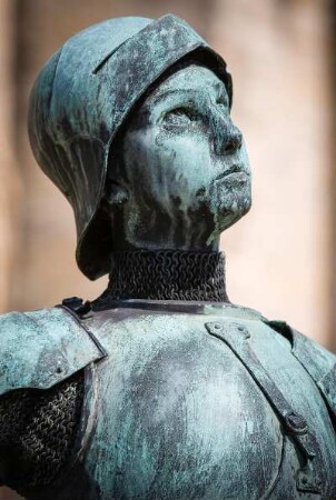 Frankreich. Champagne Ardenne. Marne. Reims. Standbild Jeanne d Arc