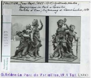 Jean-Baptiste Poultier: Spielende Kinder. Versailles, Park