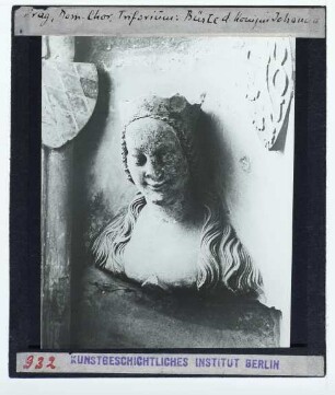 Prag, Veitsdom,Prag, Veitsdom, Triforium,Parler, Büste von Johanna von Bayern