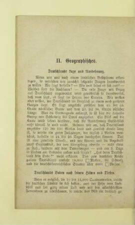 II. Geographisches