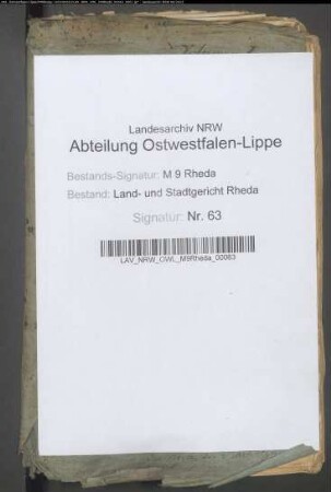 Teilungsrezesse: Sammelakte