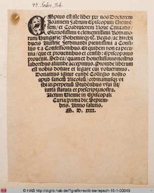 Exlibris des Johann Faber