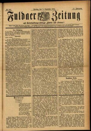 Ausgabe vom Freitag, den 07. Dezember 1894.