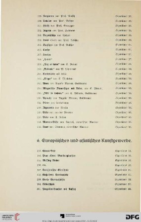6. Europäisches und asiatisches Kunstgewerbe (Nr. 253-327)