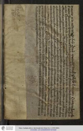 Verleihung der Teilnahme an den dem Orden bewilligten Gnadengütern wegen dem Orden erwiesenen Wohltaten 23. April 1486. : Bruderschaftsbrief des Dominkanerordens