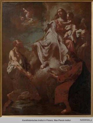 Die Heilige Familie mit den Heiligen Andreas, Johannes Evangelist