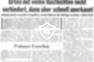 Urteil mit vielen Ausflüchten nicht verhindert, dann aber schnell anerkannt