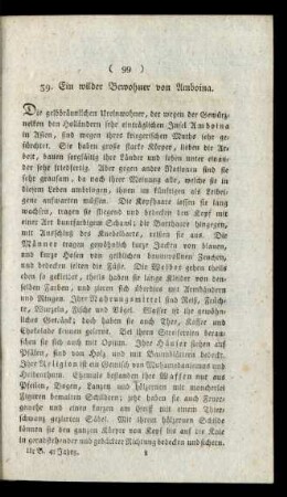 39. Ein wilder Bewohner von Amboina.