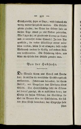 Von der Habsucht.