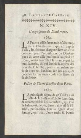 Police & Sûreté établies dans Paris. 1665.
