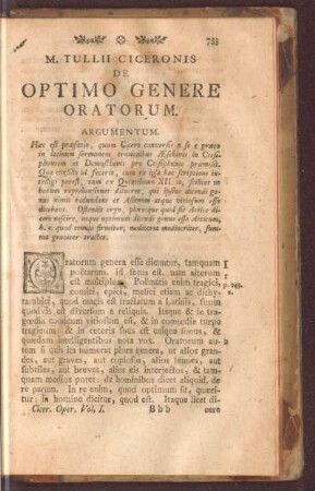 De Optimo Genere Oratorum