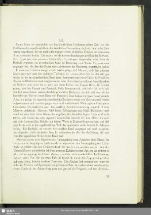 VII. [Nachwirkung und Bedeutung der Radierung Meryons]