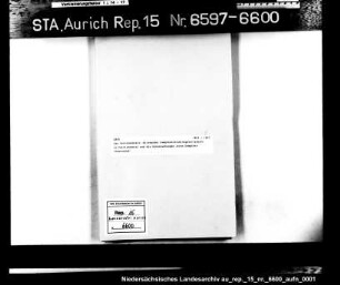 Die Carolinensiel-Wittmunder Dampfschiffahrtsgesellschaft in Carolinensiel und die Untersuchungen ihres Dampfers "Concordia"