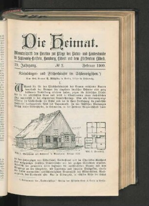 19. Jahrgang. No. 2. Februar 1909.