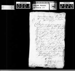 Weihnachts- und Neujahrsschreiben 1717 und 1717/1718