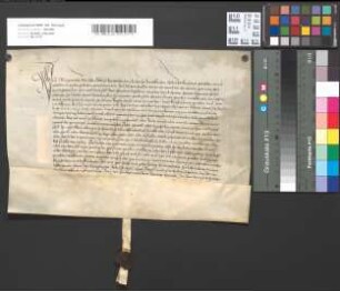 Revers der Äbtissin von Dietkirchen Margareta Wulffs.