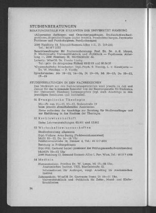 Studienberatungen
