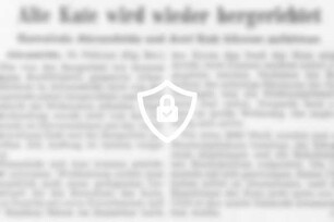 Alte [Name maskiert] wieder hergerichtet