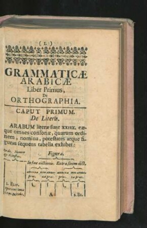 Liber Primus. De Orthographia.
