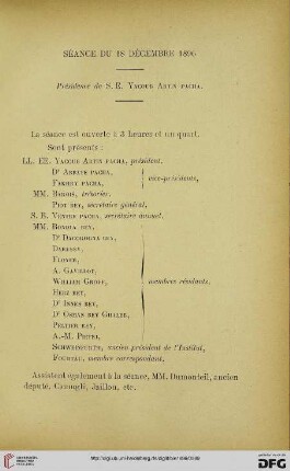 Séance du 18 décembre 1896