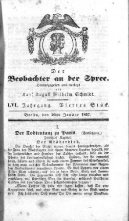 4. Stueck, 26. Januar 1857