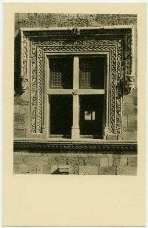 Rodi [Rhodos]. Una finestra di Via die Cavalieri.