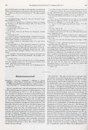 491-494 [Rezension] La Biblia en su entorno