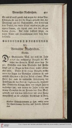 Vermischte Nachrichten