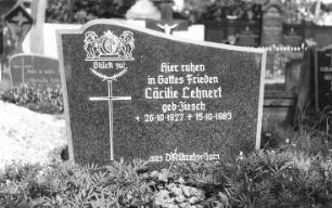Göda-Storcha. Grab der Müllerin Cäcilie Lehnert aus Dreikretscham auf dem Friedhof in Storcha