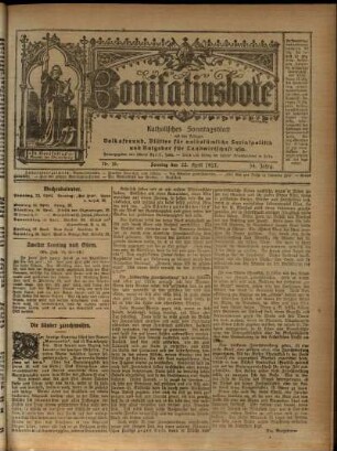 Ausgabe vom Sonntag, den 22. April 1917.