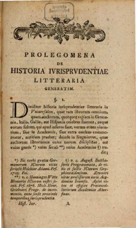Caroli Ferdinandi Hommelii Litteratvra Ivris