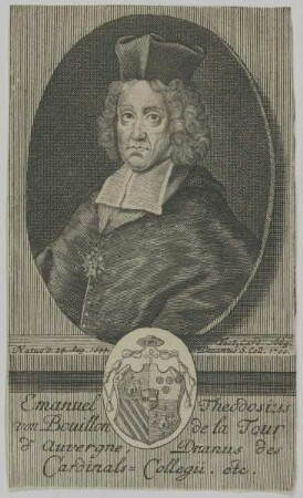 Bildnis des Emanuel Theodosius von Bouillon de la Tour d'Auvergne