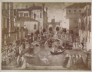 Gentile Bellini: Das Wunder des Heiligen Kreuzes, Accademia di Belle Arti, Venedig