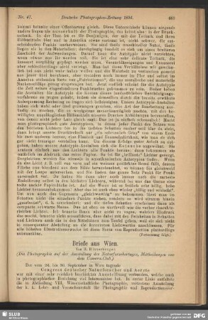Briefe aus Wien