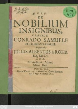 De Nobilium Insignibus