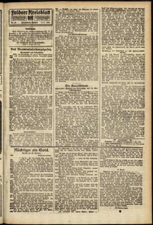 Zweite Ausgabe vom Donnerstag, den 11. März 1920.