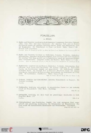 Porzellan (Nr. 74-109)
