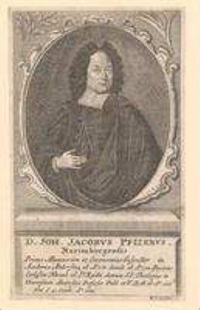 Johann Jacob Pfizer, Dr. theol., Professor in Altdorf; geb. 21. Oktober 1684