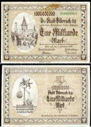 Biberach 1 Milliarde Mark