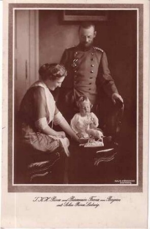 Prinz und Prinzessin Franz von Bayern mit Sohn Ludwig