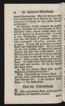 Von der Schreibekunst