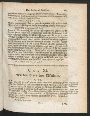 Cap. XI. Von dem Beweis derer Missethaten.