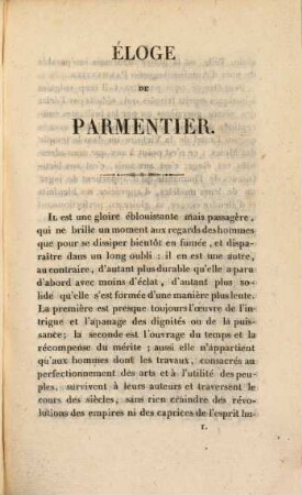 Éloge de Parmentier