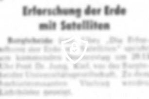 Erforschung der Erde mit Satelliten