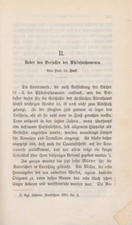 423-464 Ueber den Verfasser Philosophumenen