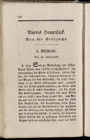 I. Abschnitt. Von der Pferdezucht