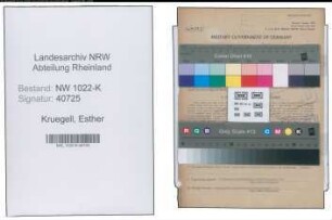Entnazifizierung Esther Kruegell , geb. 05.10.1901 ()