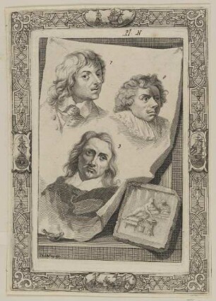 Bildnis des Jan Lievens, des Palamedes Palamedesz und des Erasmus Quellinus