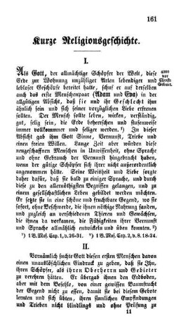 Kurze Religionsgeschichte